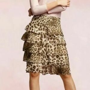 Talbots Leopard Print Skirt Size 2